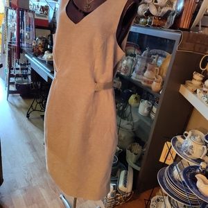 Banana Republic linen shift dress, fully lined, side zip, 12P